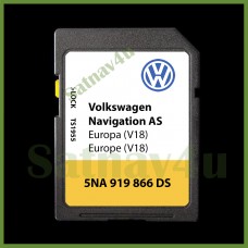 Volkswagen VW AS V18 Navigation SD Card DISCOVERY MEDIA mib2 MAP Europe and UK 2024